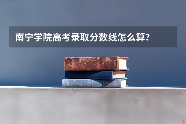 南宁学院高考录取分数线怎么算？