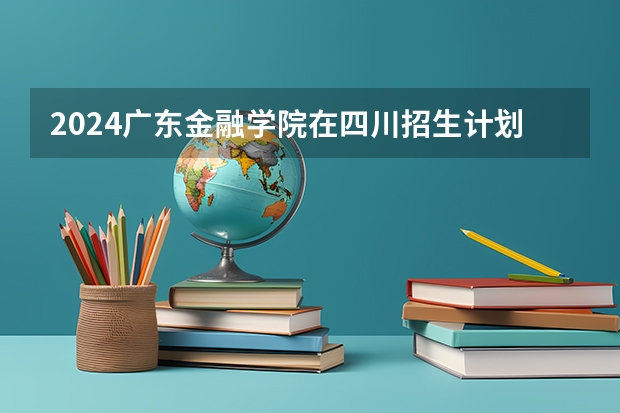 2024广东金融学院在四川招生计划表