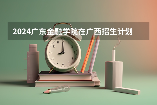 2024广东金融学院在广西招生计划