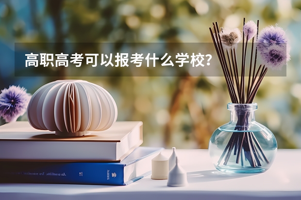 高职高考可以报考什么学校？