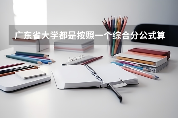 广东省大学都是按照一个综合分公式算的吗？