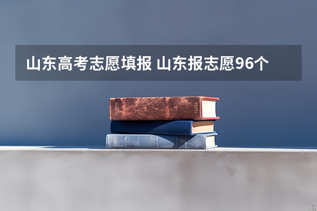 山东高考志愿填报 山东报志愿96个都要报吗