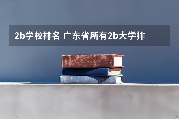 2b学校排名 广东省所有2b大学排名