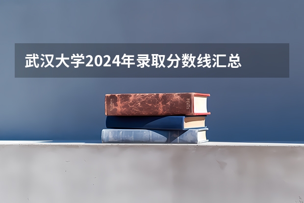 武汉大学2024年录取分数线汇总