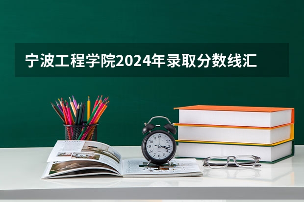 宁波工程学院2024年录取分数线汇总