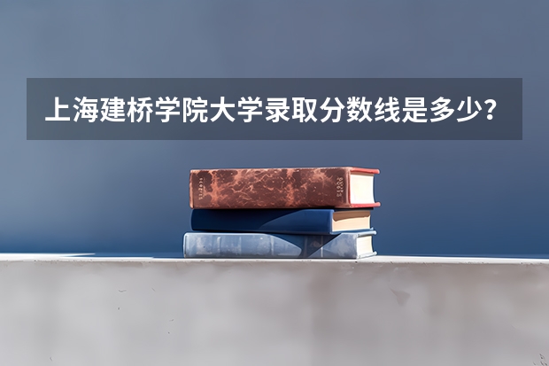 上海建桥学院大学录取分数线是多少？