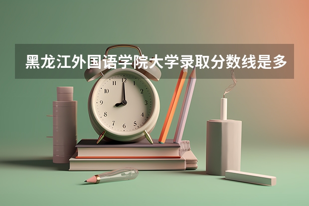 黑龙江外国语学院大学录取分数线是多少？